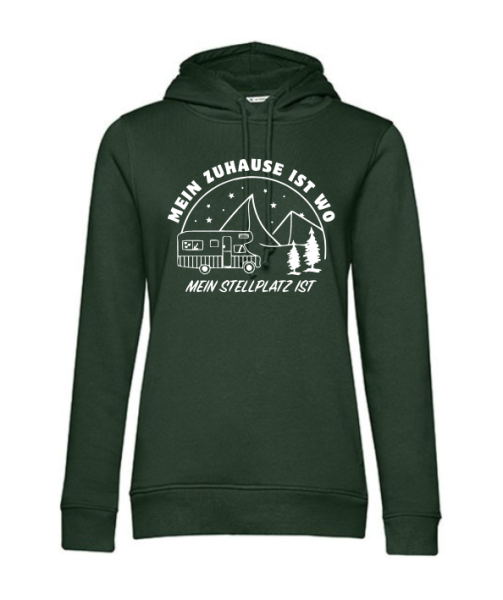 Hoodie "Zuhause ist, wo mein Stellplatz ist"